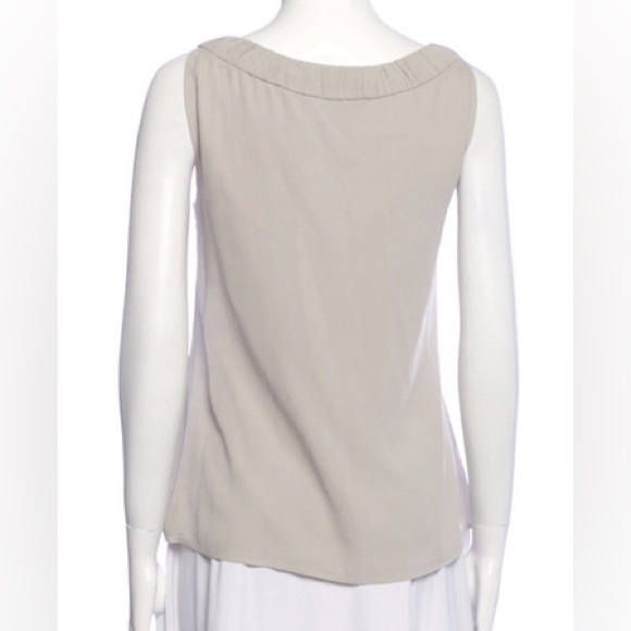 St. John Sleeveless Lined Silk Blouse - Picture 11 of 11